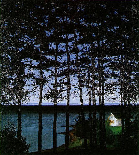 Harald Sohlberg Fiskerens stue oil painting image